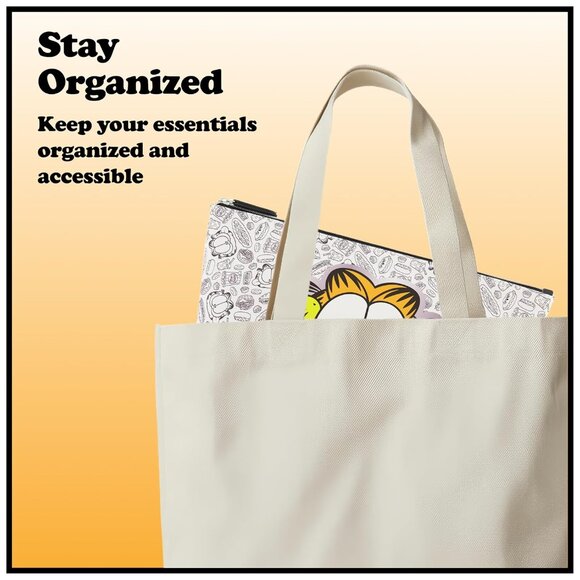 Garfield Makeup Bag Women Travel Cosmetic Organizer Small Zipper Pouch - Picture 4 of 6